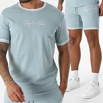 Project X Paris - Set T-Shirt Und Jogginghose 2310019 2340019 Blau Grau